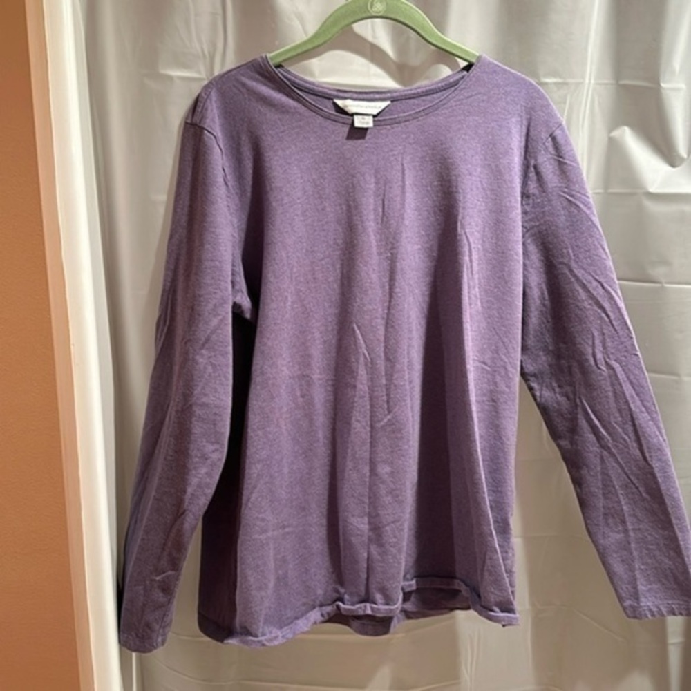 Christopher And Banks Light Purple Long Sleeved Round Neck T-shirt Size XL